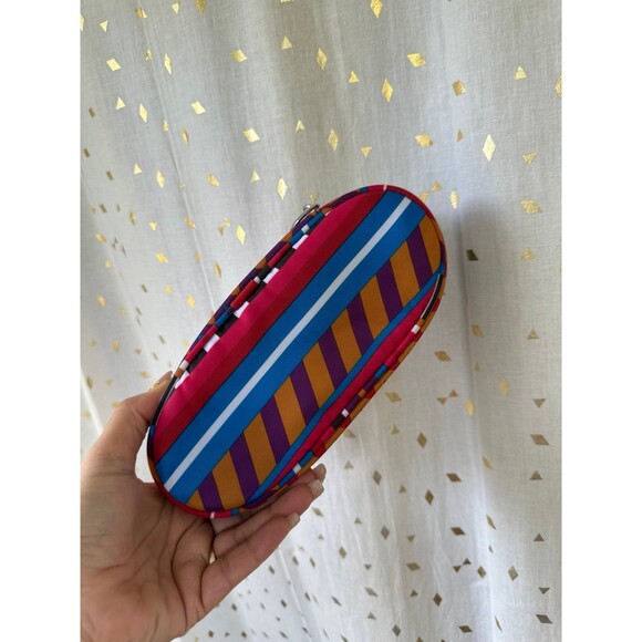 Kipling Fruit Punch Print Duobox Fold Out Compartments Pen Pencil Cosmetic Case - Picture 5 of 7